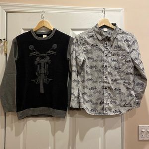 Gymboree Motorcycle Sweater and Shirt